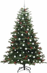 vidaXL Τεχνητό Χριστουγεννιάτικο Δέντρο με 300 LED Πράσινο 210 cm