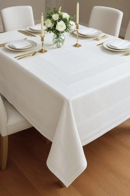 Stewehome Αδιάβροχο τραπεζομάντιλο τραπεζαρίας από πολυεστέρα με ζακάρ ύφανση 160x220 cm