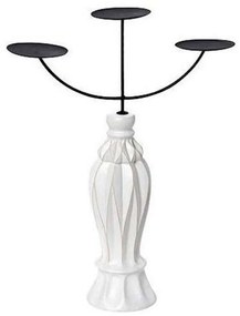Κηροπήγιο 3 Θέσεων GIO104K2 Λευκό Ματ 44,7x34x10,5cm Espiel Ceramic