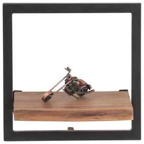 LIZARD Frame Ράφι 35x25x35cm Ακακία Φυσικό/Μετ.Μαύρο