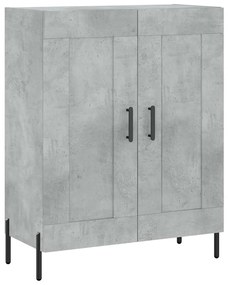 vidaXL Ντουλάπι Γκρι Σκυροδέματος 69,5x34x180 εκ. Επεξεργασμένο Ξύλο