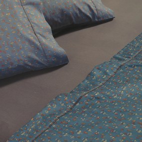 Σεντόνια King Size (Σετ) Nef-Nef Homeware Jeniffer Petrol Blue