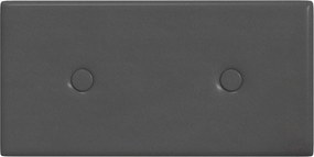 vidaXL Κεφαλάρι Τοίχου 12 pcs Γκρι 30 x 15 cm Τεχνητό Δέρμα