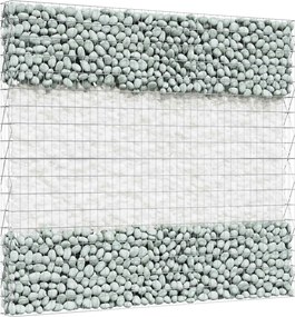 vidaXL Πέτρες Κήπου Λευκό 12 cm Γυαλί