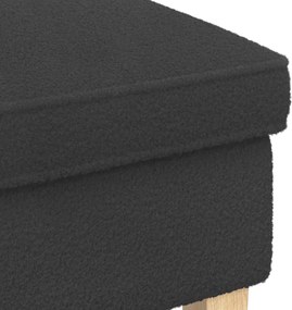 vidaXL Πολυθρόνα Ποδιών Σκούρο Γκρι 55 x 35 x 41 εκ Μπουκλέ