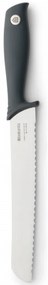 Μαχαίρι ψωμιού Brabantia Tasty+ 1001162, 20 cm, Σκληρυμένος χάλυβας, Ανθεκτικό σε γρατζουνιές και διάβρωση, Σκούρο γκρι
