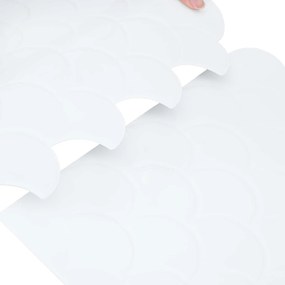vidaXL Πλακάκι σε Σχήμα Ψαριού 10 pcs Λευκό 30 x 30 cm