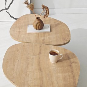 Coffee Table Stones - Sapphire Oak Sapphire Oak