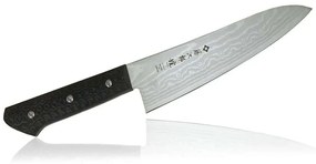 Μαχαίρι Chef Gai F-1352 18cm Από Δαμασκηνό Ατσάλι Silver-Black Tojiro Ανοξείδωτο Ατσάλι