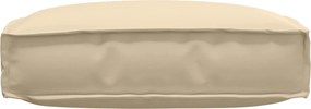 vidaXL Μαξιλάρι Ύφασμα Όξφορντ Μπεζ 60 x 60 x 12 cm