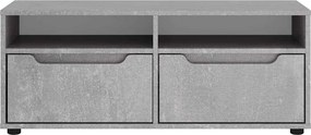 vidaXL ντουλάπι τηλεόρασης VISNES Γκρι μπετόν 100x40x38 cm
