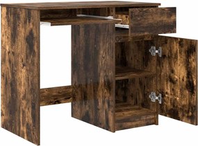 vidaXL Γραφείο Καπνιστή Δρυς 86x49x76 εκ. από Επεξεργασμένο Ξύλο