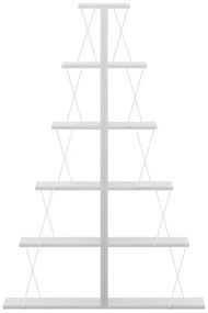 Βιβλιοθήκη mini Tars pakoworld λευκό 130x22x146εκ - 225-000042