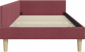 vidaXL Κρεβάτι Γωνίας Κόκκινο 80 x 200 cm ύφασμα