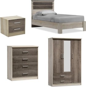 Φοιτητικό πακέτο επίπλων υπνοδωματίου DreamCatcher 3 σετ 4 τμχ