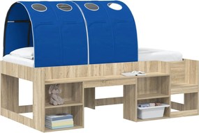 vidaXL Κρεβάτι Τούνελ 2 pcs Μπλε 211 x 67.5 x 2 εκ. Πολυεστέρας