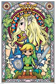 Αφίσα Legend Of Zelda - Stained Glass, (61 x 91.5 cm)