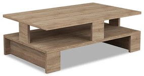 Coffee Table Mansu in oak color 80x50x27,5cm 80x50x27.5 εκ.