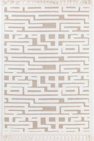 Σετ Χαλιά Κρεβατοκάμαρας 3Τμχ. Perla C796A1B Cream-Beige Ezzo ΣΕΤ (2 66x140 &amp; 66x220) Πολυέστερ