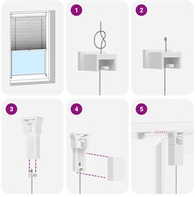 vidaXL Πλισέ ρόλερ σκίασης 70x125cm Κρεμ