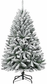 vidaXL Τεχνητό Χριστουγεννιάτικο Δέντρο Πράσινο και Λευκό 120 cm