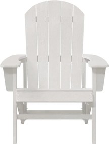vidaXL Καρέκλα Κήπου 2 pcs Λευκό 82 x 74 x 92 εκ. Πολυαιθυλένιο