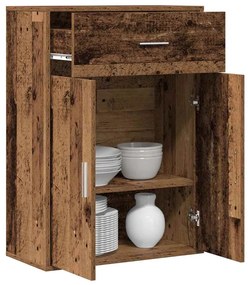 vidaXL Πλαϊνό γραφείο Παλαιό ξύλο 79 x 38 x 80 εκ. Επεξεργασμένο ξύλο