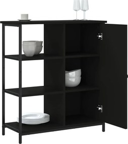 vidaXL Ντουλάπι Μαύρο 70 x 30 x 80 εκ. από Επεξεργασμένο Ξύλο