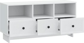 vidaXL Ντουλάπι TV Λευκό 102 x 34,5 x 50 εκ. Επεξεργασμένο Ξύλο