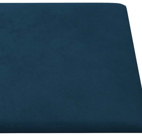 vidaXL Πάνελ Τοίχου 12 τεμ. Μπλε 60 x 30 εκ. 2,16 μ² Βελούδο