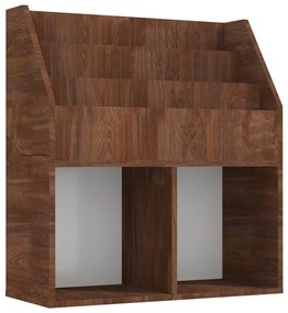 vidaXL Παιδικό Ράφι Περιοδικών Καφέ Δρυς 71x30x78,5 εκ. Επεξεργ. ξύλο