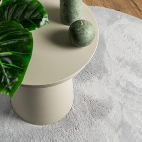 vidaXL Χαλί HUARTE με Κοντό Πέλος Μαλακό/ Πλενόμενο Γκρι Ø 160 εκ.