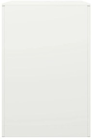 vidaXL Ράφι Καυσόξυλων Λευκό 60x40x60 εκ. Ατσάλινο