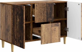 vidaXL Πλαϊνό γραφείο Παλαιωμένο ξύλο 89 x 34,5 x 60 εκ.