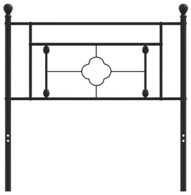 vidaXL Κεφαλάρι Μαύρο 90 εκ. Μεταλλικό