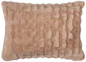 Γούνινη Διακοσμητική Μαξιλαροθήκη (50x70) Silk Fashion Burble L.Brown
