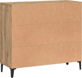 vidaXL Ντουλάπι Αρτισιανή Δρυς 90 x 34 x 80 εκ. από Επεξεργασμένο Ξύλο