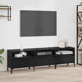 vidaXL Ντουλάπι TV Μαύρη δρυς 150 x 30 x 44.5 εκ. Επεξεργασμένο ξύλο