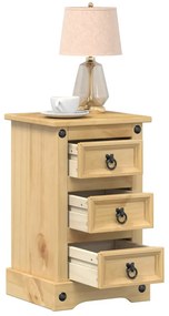 vidaXL Κομοδίνο Corona 35x32,5x58 εκ. από Μασίφ Ξύλο Πεύκου
