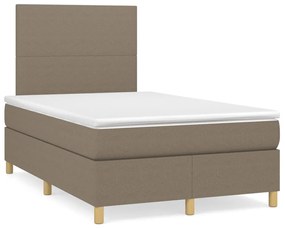 ΚΡΕΒΑΤΙ BOXSPRING ΜΕ ΣΤΡΩΜΑ TAUPE 120X190 ΕΚ. ΥΦΑΣΜΑΤΙΝΟ 3269920