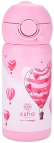 Παγούρι Παιδικό Ισοθερμικό Love Ascend 01-23454 350ml Pink Estia 350ml Stainless Steel