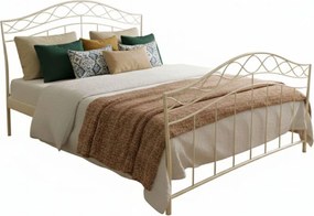 Κρεβάτι Dalida-90x200-Εκρού-Με ποδαρικό