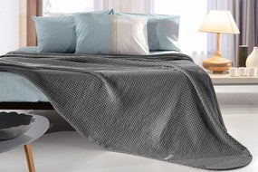 Κουβέρτα Πικέ Βαμβακερή Stonewashed Υπέρδιπλη Eternity Anthracite 230x240εκ. Guy Laroche