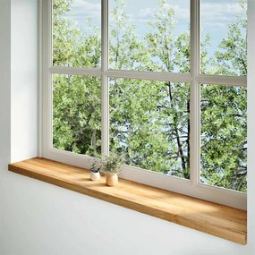 vidaXL Περβάζια παραθύρων 2 τεμ. Αν. Καφέ 160x30x2εκ. Μασίφ Ξύλο Δρυός