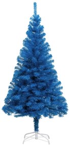 vidaXL Χριστουγεννιάτικο Δέντρο Τεχνητό Βάση Μπλε 120 εκ. PVC