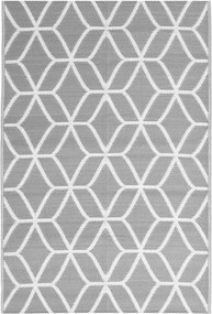 vidaXL Χαλί εξωτερικού χώρου ARAKIL Γκρι 140x200 cm PP