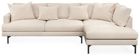 Γωνιακός Καναπές Seattle T103, Beige, 294x200x91cm, 133 kg, Πόδια: Μέταλλο | Epipla1.gr