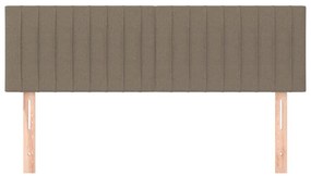 vidaXL Κεφαλάρια Ύφασμα 144x5x78/88 εκ. Taupe