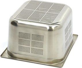 Gastronorm Container - 2/3 GN - 20cm Deep - Stainless Steel - Perforated