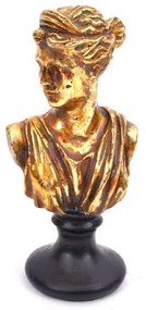 Διακοσμητικό Επιτραπέζιο 223-26-209 Αγαλματίδιο Κεφαλή Γυναικεία 14x7cm CM020-3CY9 Gold Κεραμικό